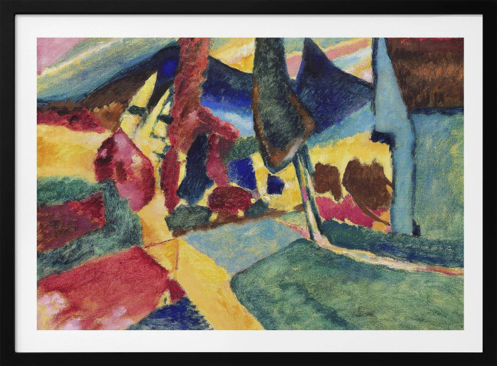 Landscape With Two Poplars (1912) - Poster / Art Print