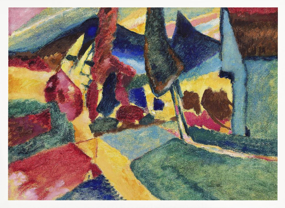 Landscape With Two Poplars (1912) - Poster / Art Print