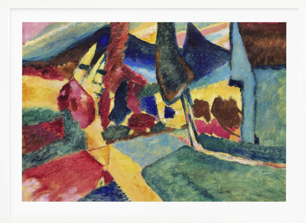 Landscape With Two Poplars (1912) - Poster / Art Print