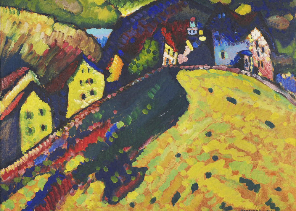Houses At Murnau (1909) - Poster / Art Print