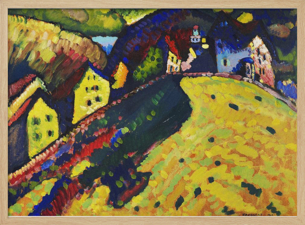 Houses At Murnau (1909) - Poster / Art Print