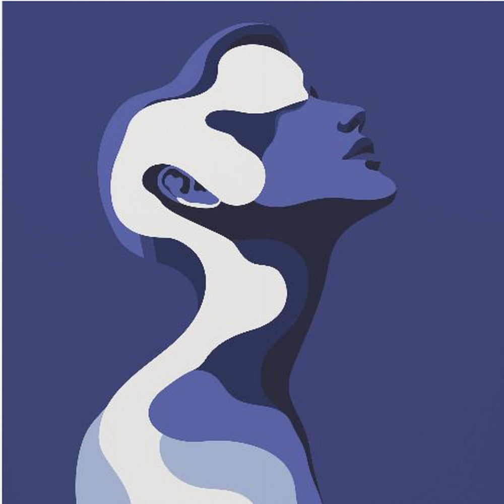 Human In Blue - Poster / Art Print