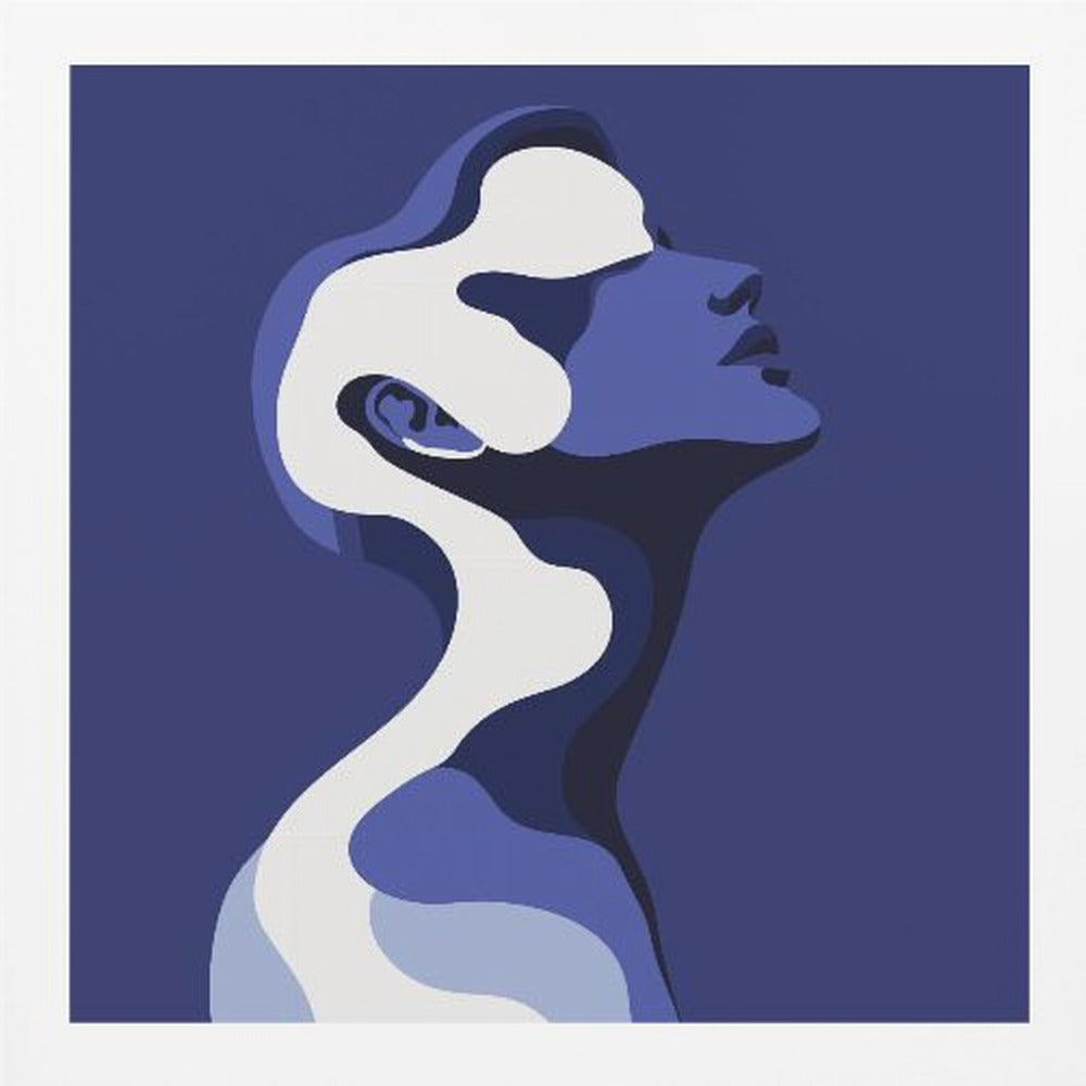 Human In Blue - Poster / Art Print