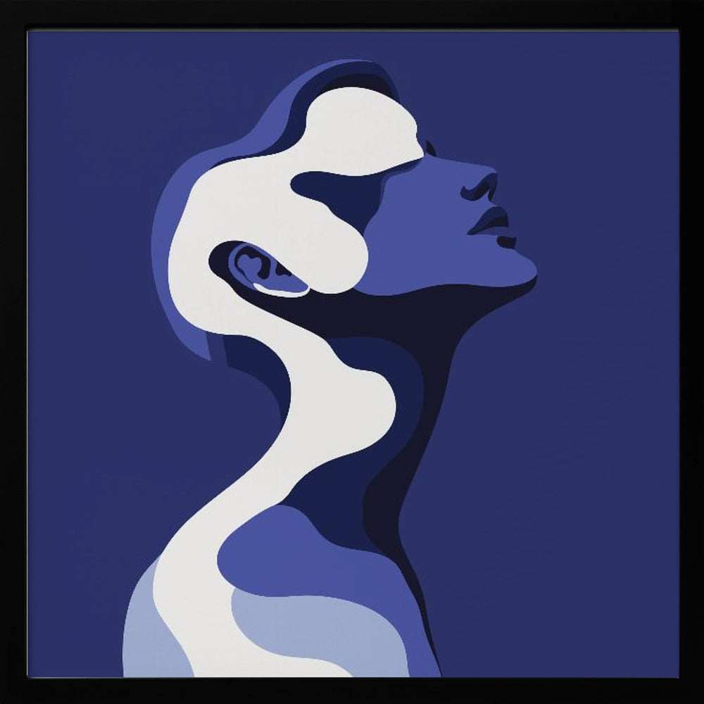 Human In Blue - Poster / Art Print