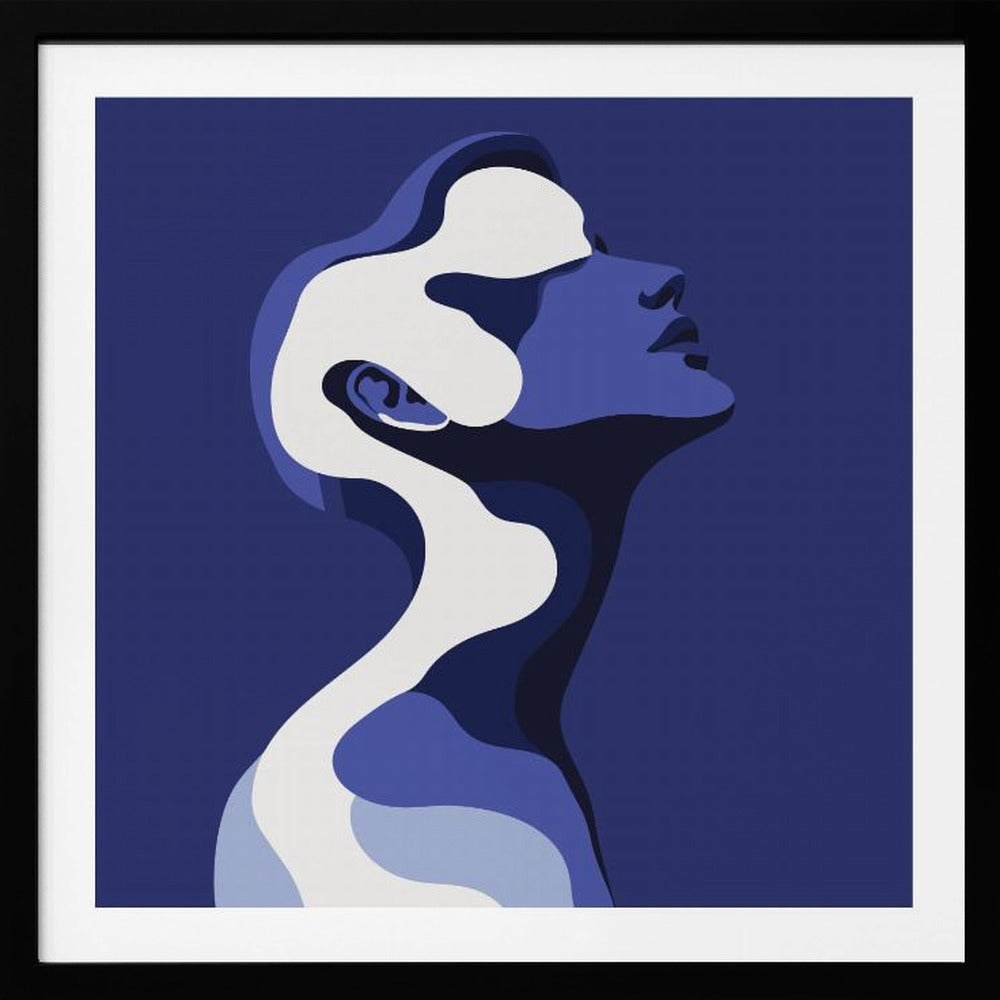 Human In Blue - Poster / Art Print