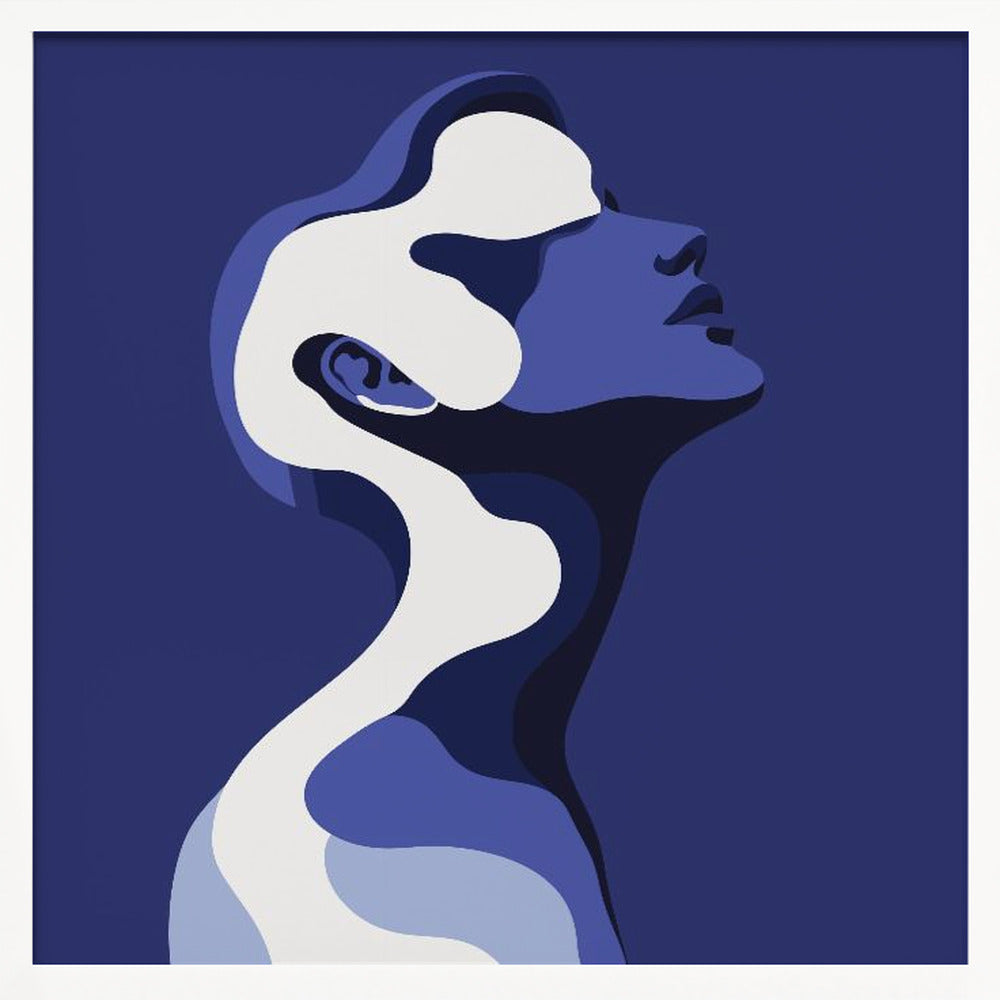 Human In Blue - Poster / Art Print