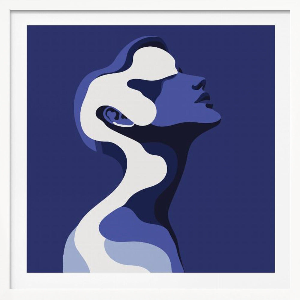 Human In Blue - Poster / Art Print