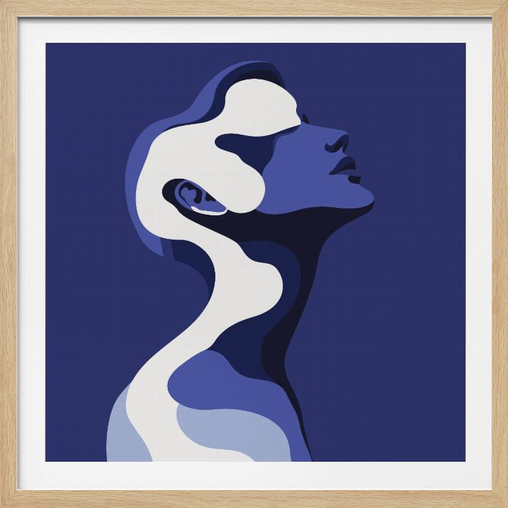 Human In Blue - Poster / Art Print