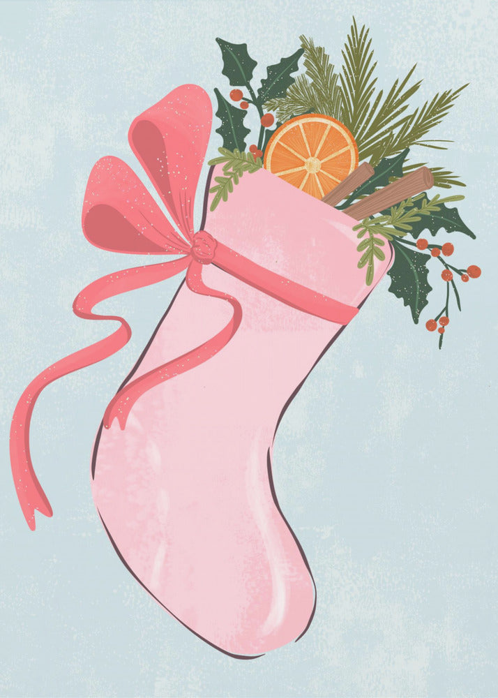 Christmas stocking - Poster / Art Print