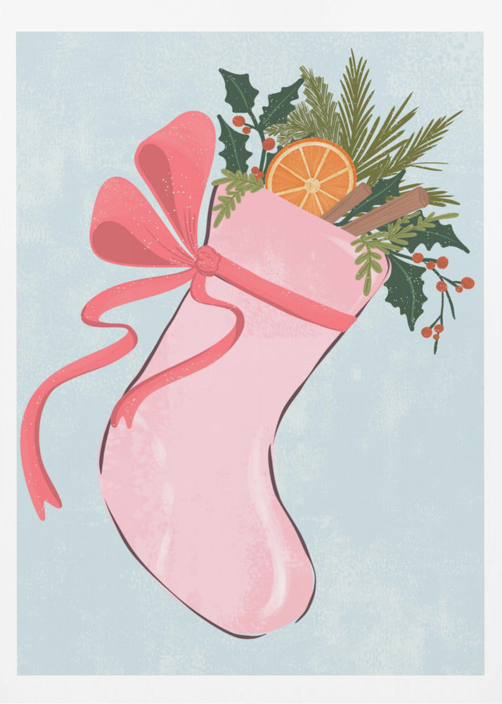 Christmas stocking - Poster / Art Print