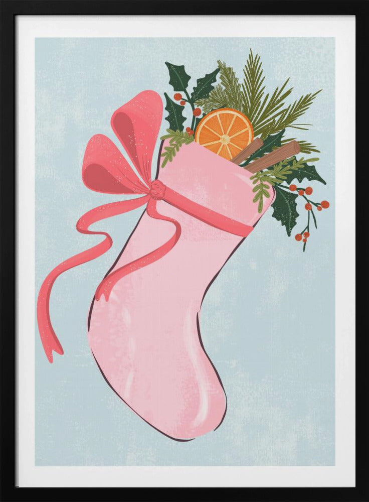Christmas stocking - Poster / Art Print