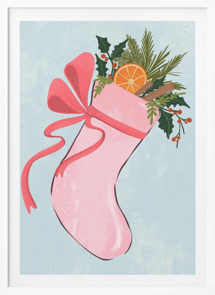 Christmas stocking - Poster / Art Print