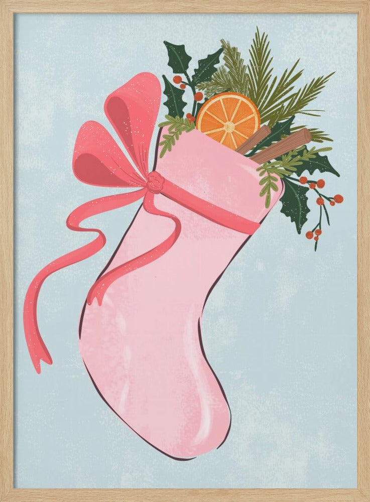 Christmas stocking - Poster / Art Print