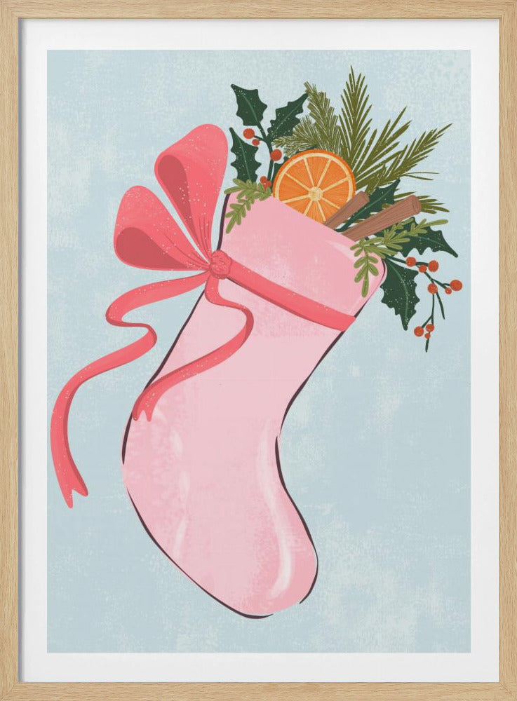 Christmas stocking - Poster / Art Print
