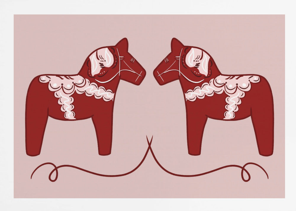 Dala Horses - Poster / Art Print