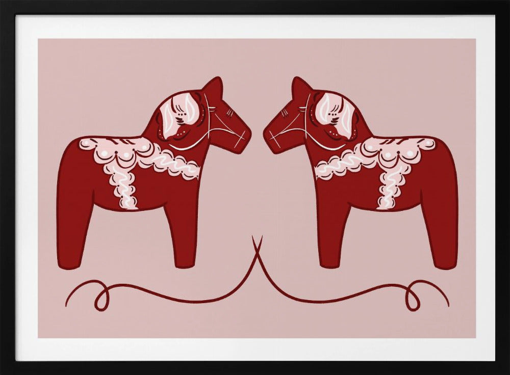 Dala Horses - Poster / Art Print