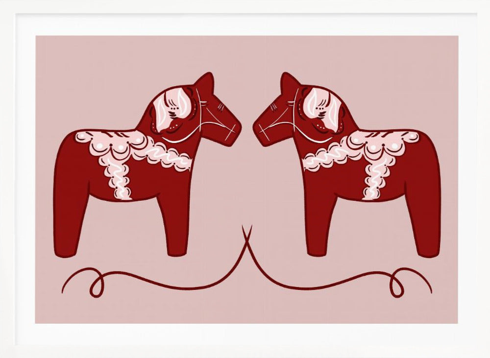 Dala Horses - Poster / Art Print
