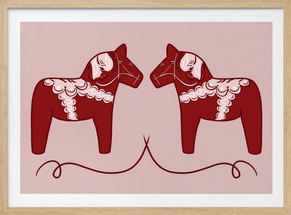 Dala Horses - Poster / Art Print
