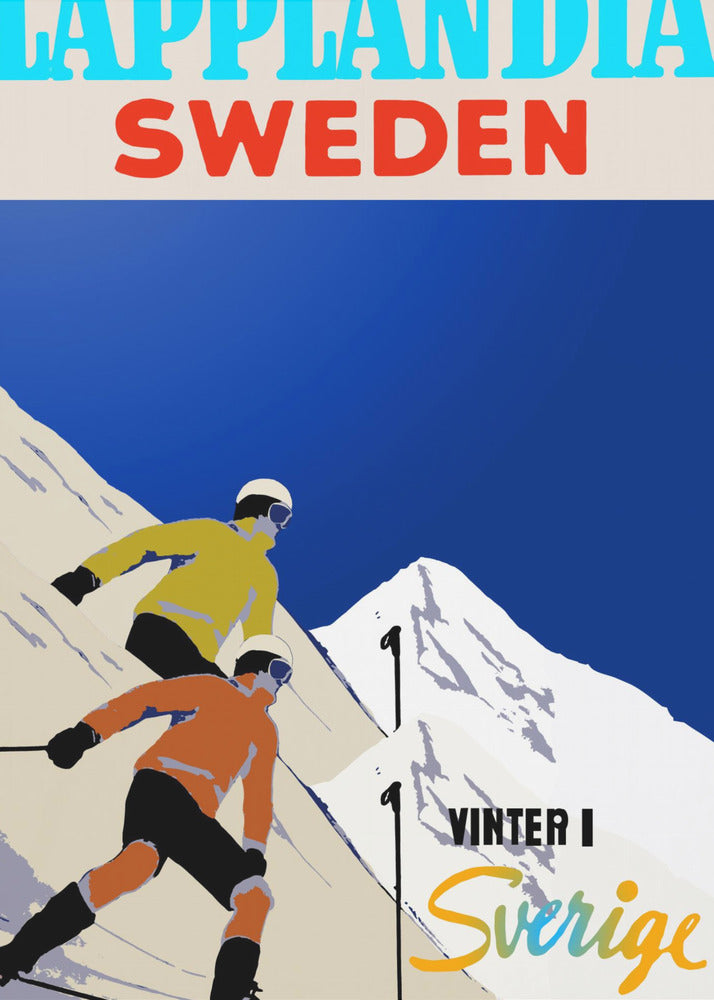 Winter Tourism: Lapland Sweden - Poster / Art Print