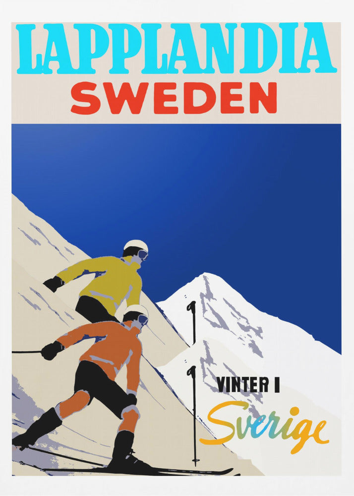 Winter Tourism: Lapland Sweden - Poster / Art Print