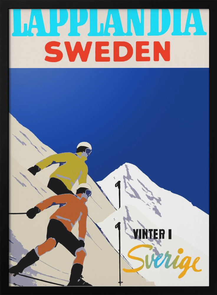 Winter Tourism: Lapland Sweden - Poster / Art Print