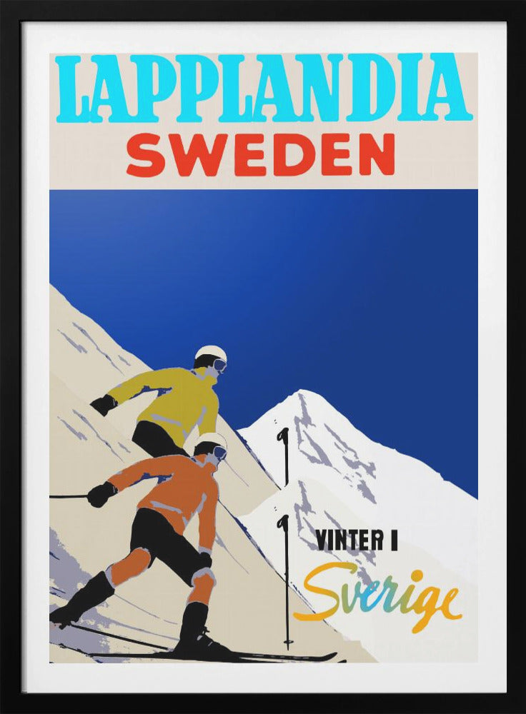 Winter Tourism: Lapland Sweden - Poster / Art Print