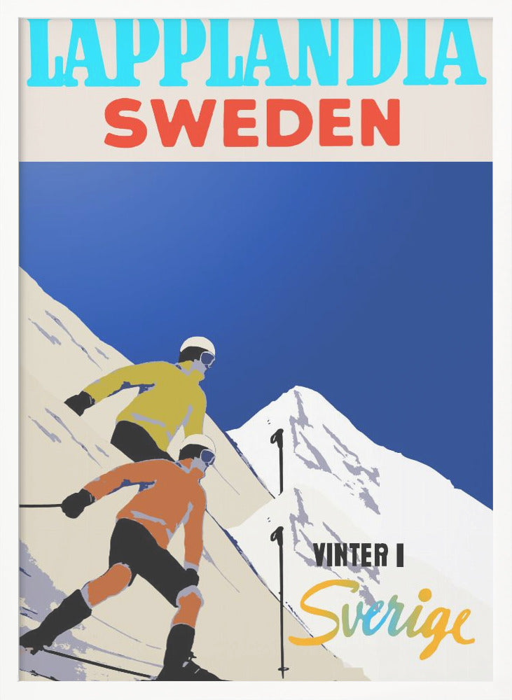 Winter Tourism: Lapland Sweden - Poster / Art Print