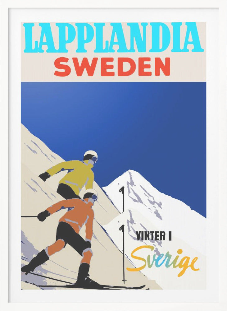 Winter Tourism: Lapland Sweden - Poster / Art Print