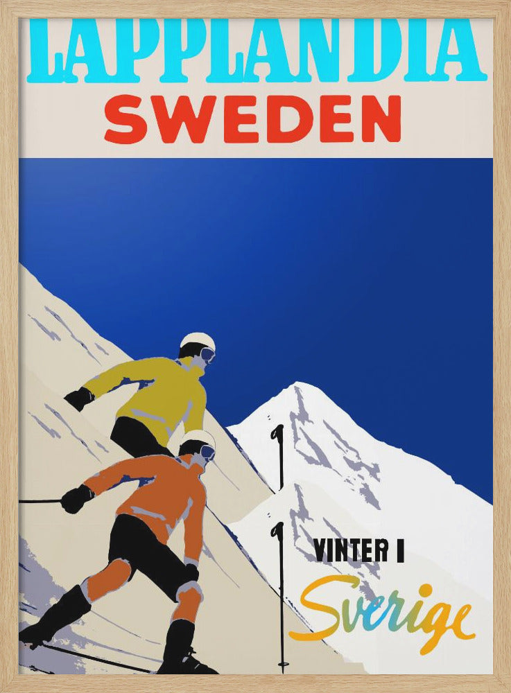 Winter Tourism: Lapland Sweden - Poster / Art Print