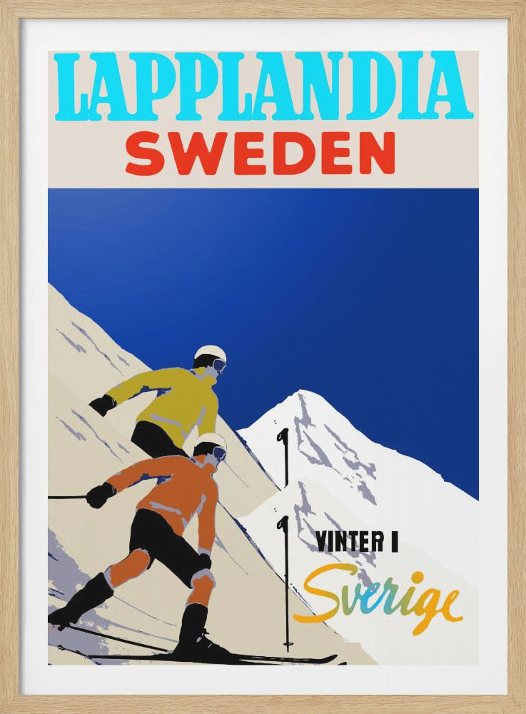 Winter Tourism: Lapland Sweden - Poster / Art Print