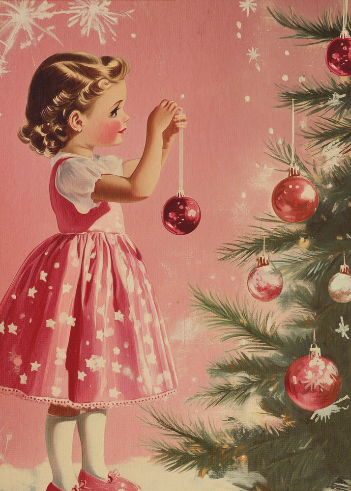 Girl With Baubles - Poster / Art Print
