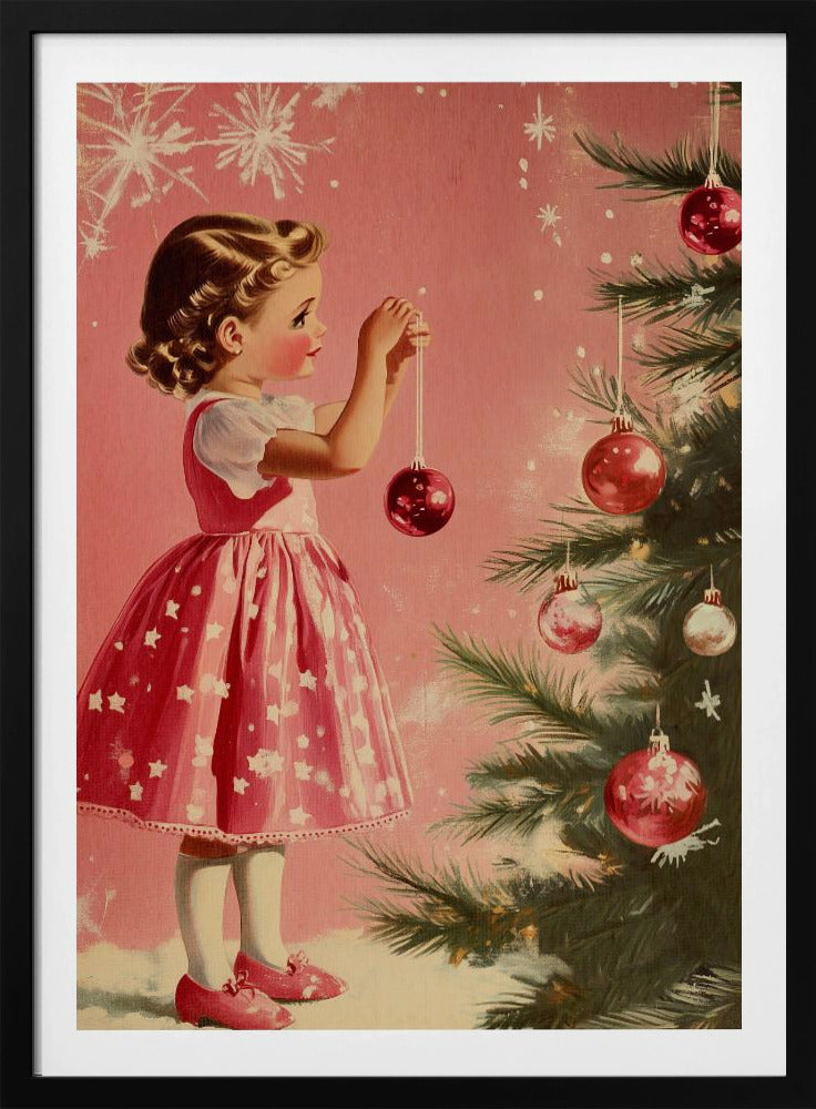 Girl With Baubles - Poster / Art Print