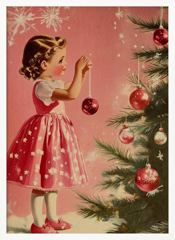 Girl With Baubles - Poster / Art Print