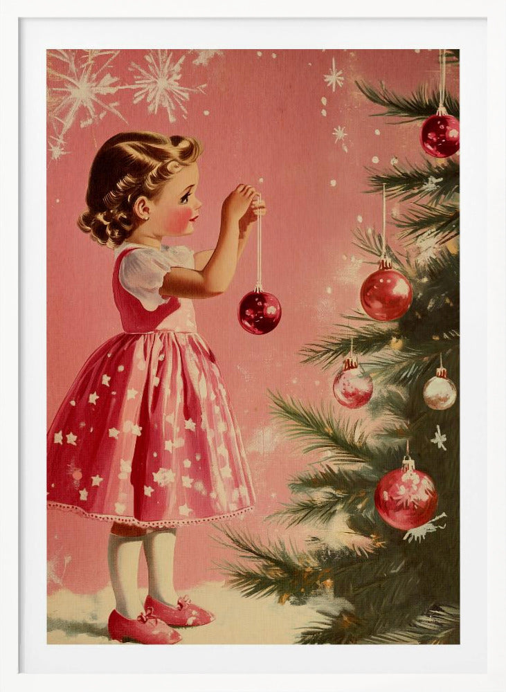 Girl With Baubles - Poster / Art Print