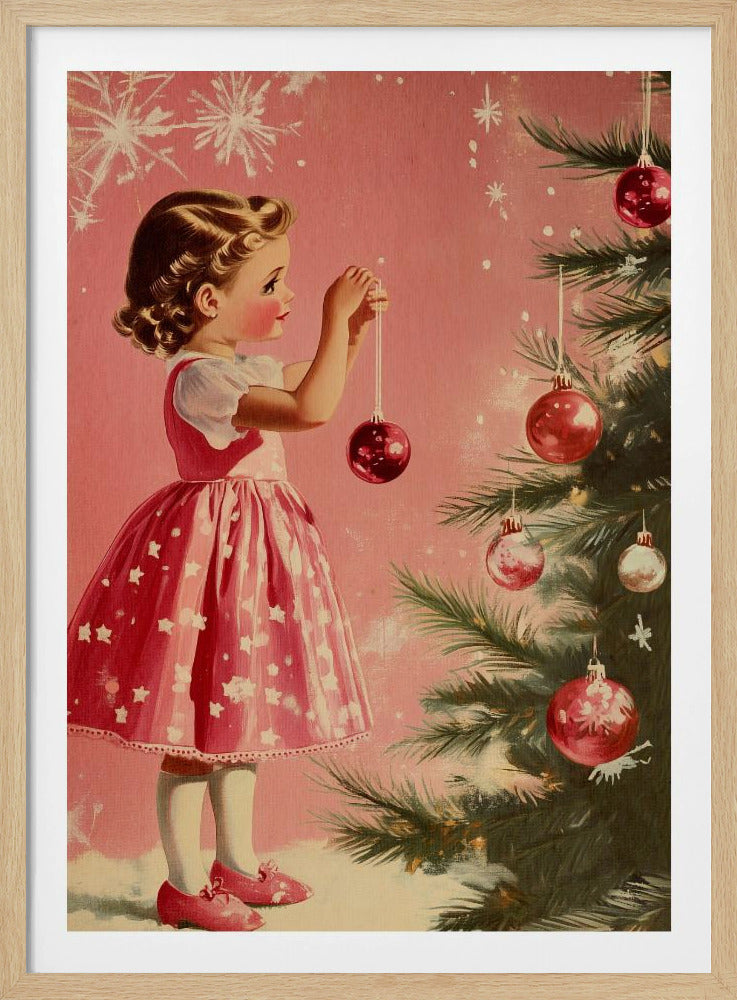 Girl With Baubles - Poster / Art Print