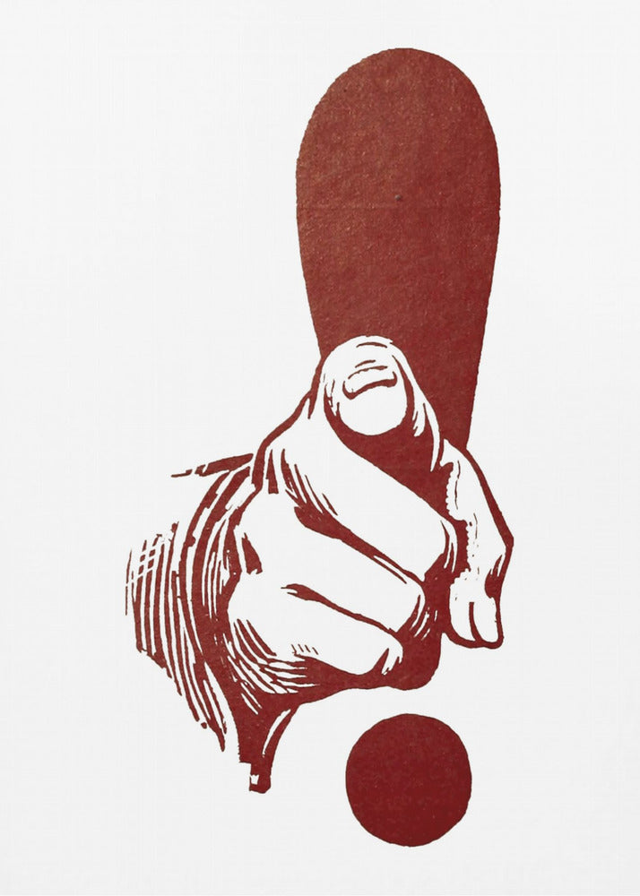 Dedo Apuntando - Poster / Art Print
