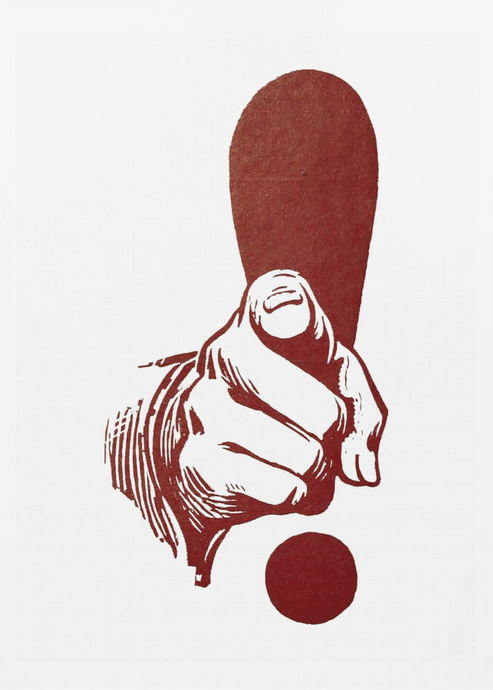 Dedo Apuntando - Poster / Art Print