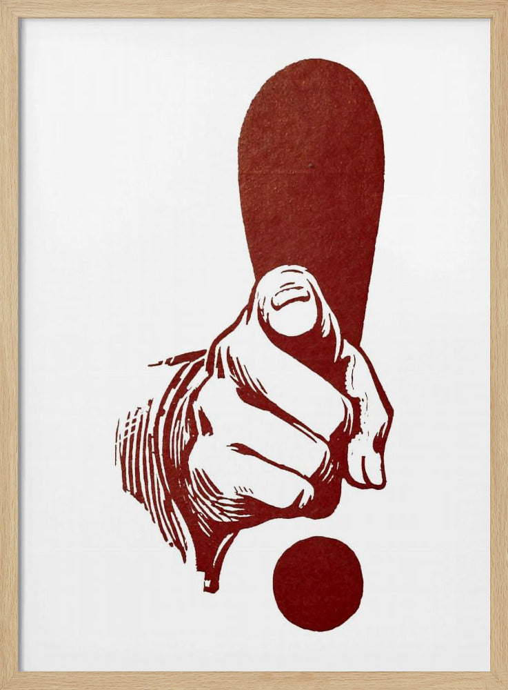 Dedo Apuntando - Poster / Art Print