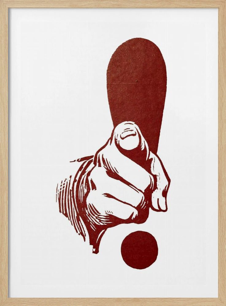 Dedo Apuntando - Poster / Art Print