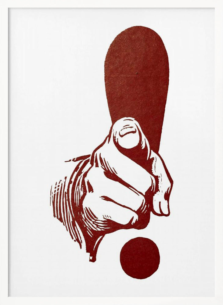 Dedo Apuntando - Poster / Art Print