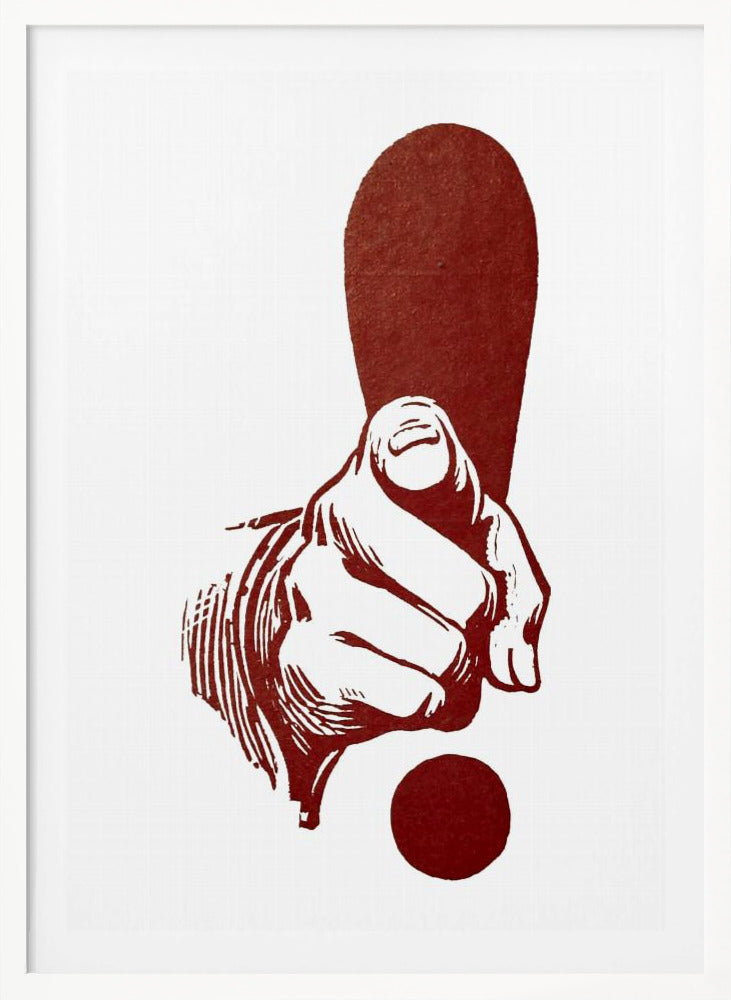 Dedo Apuntando - Poster / Art Print