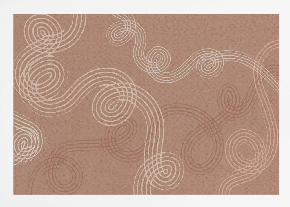 calming essentials loops Mocha Mousse - Poster / Art Print