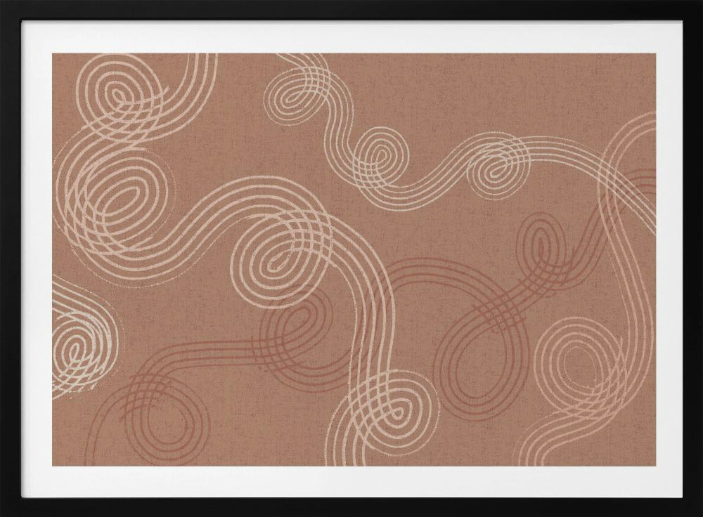 calming essentials loops Mocha Mousse - Poster / Art Print