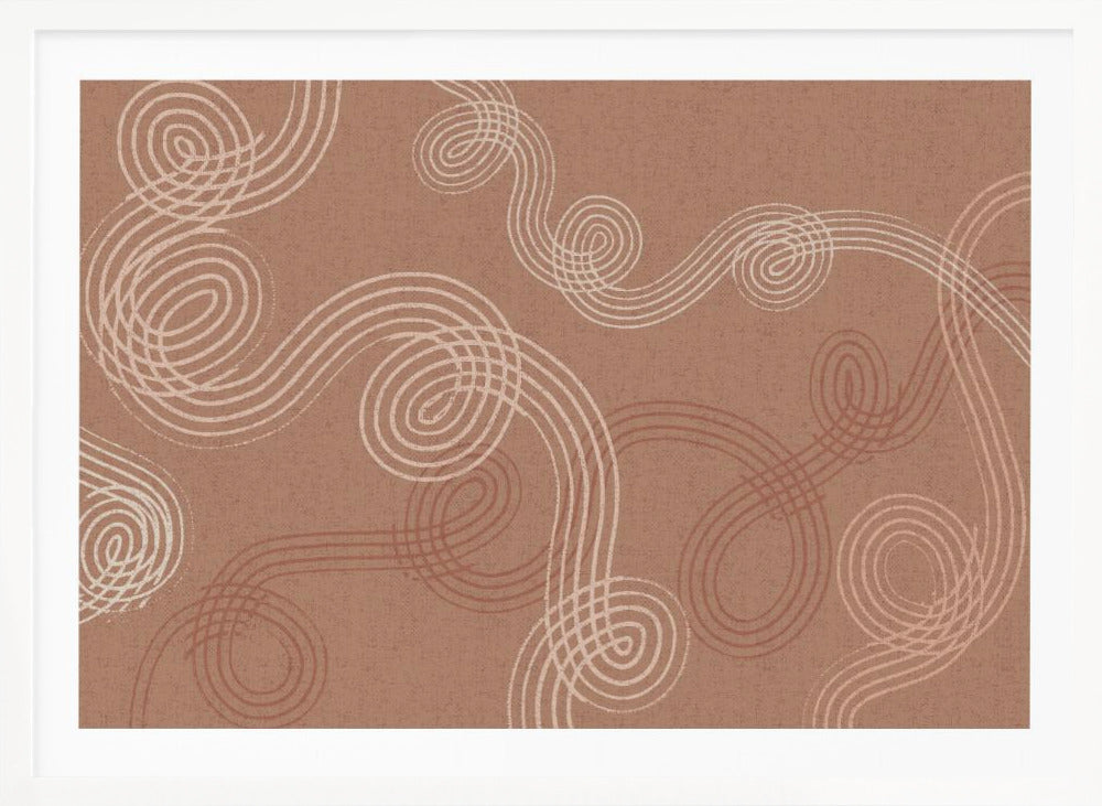 calming essentials loops Mocha Mousse - Poster / Art Print