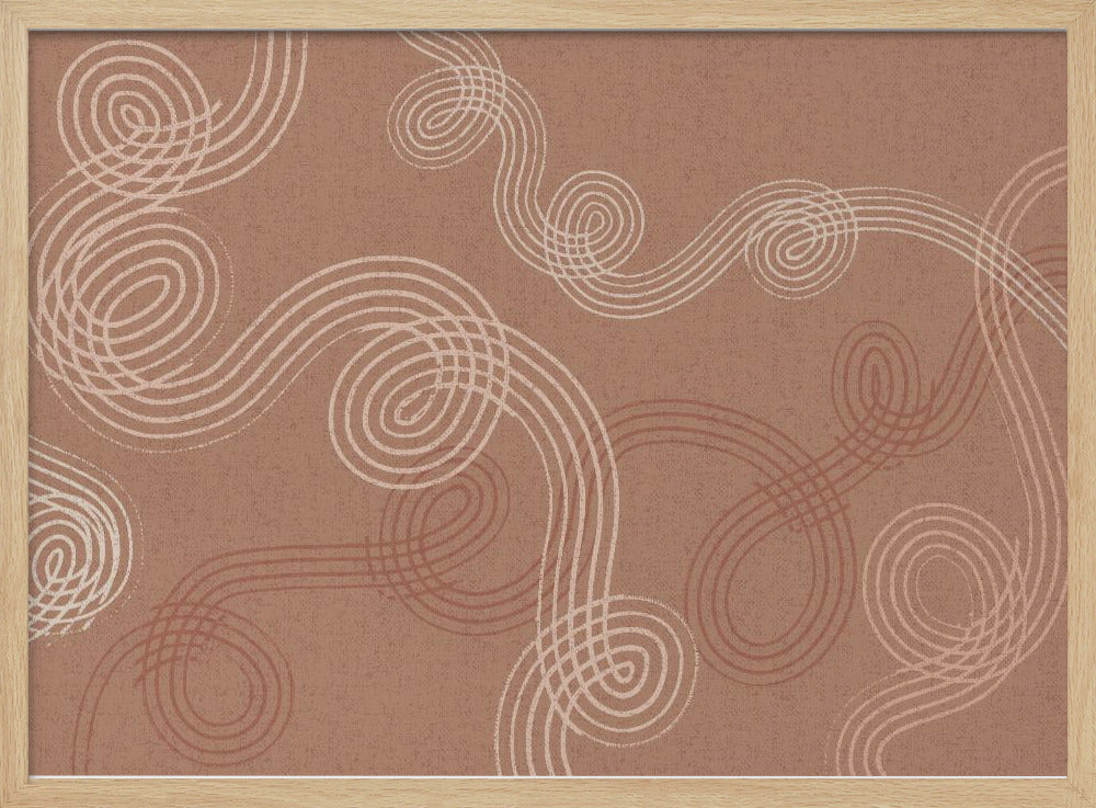 calming essentials loops Mocha Mousse - Poster / Art Print