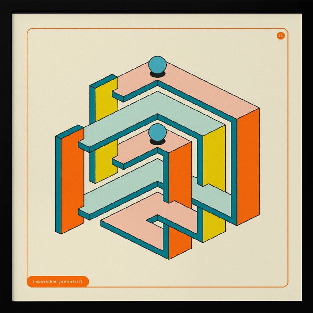Impossible Geometrics 33 - Poster / Art Print