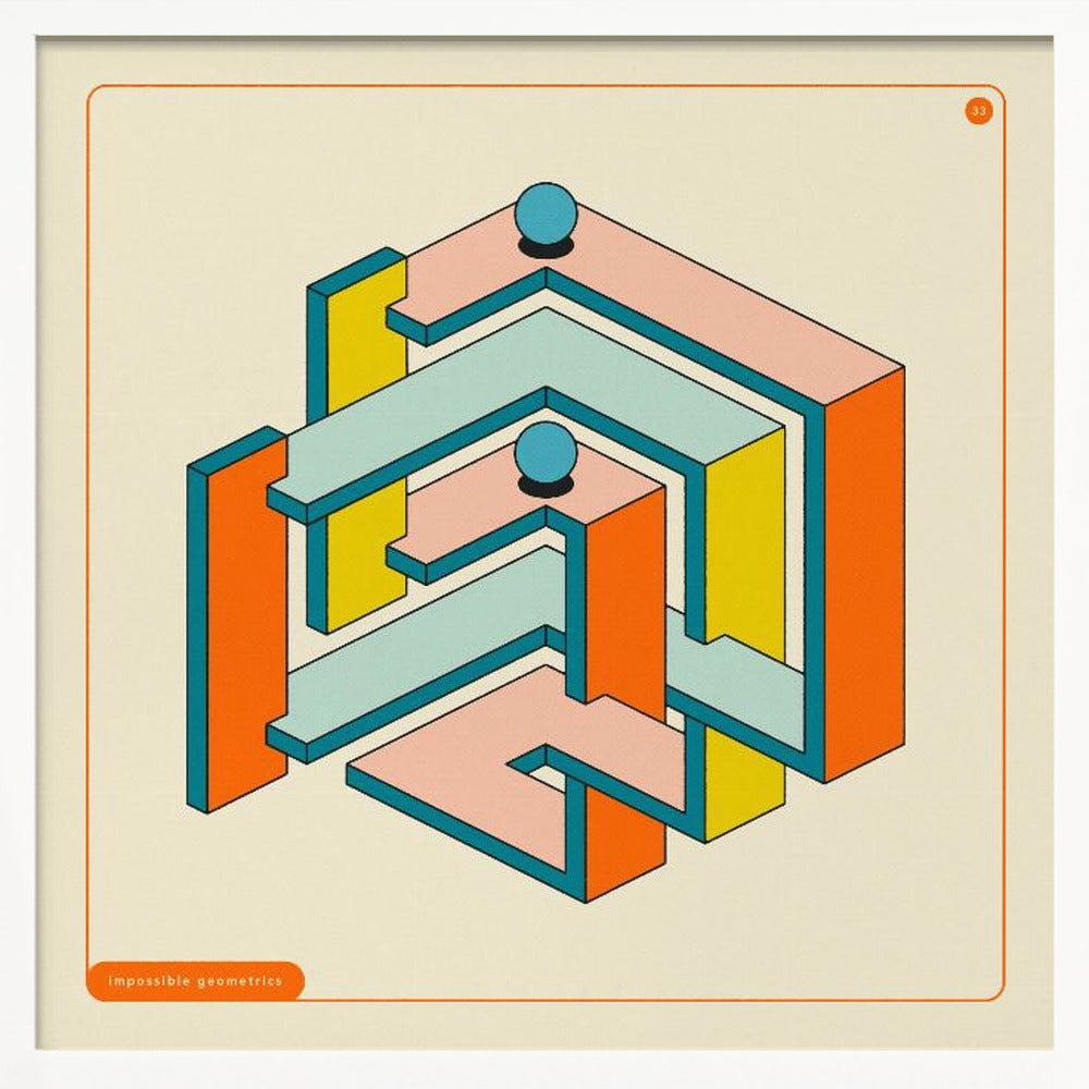 Impossible Geometrics 33 - Poster / Art Print