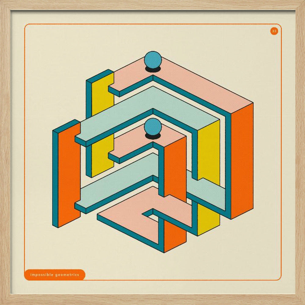 Impossible Geometrics 33 - Poster / Art Print