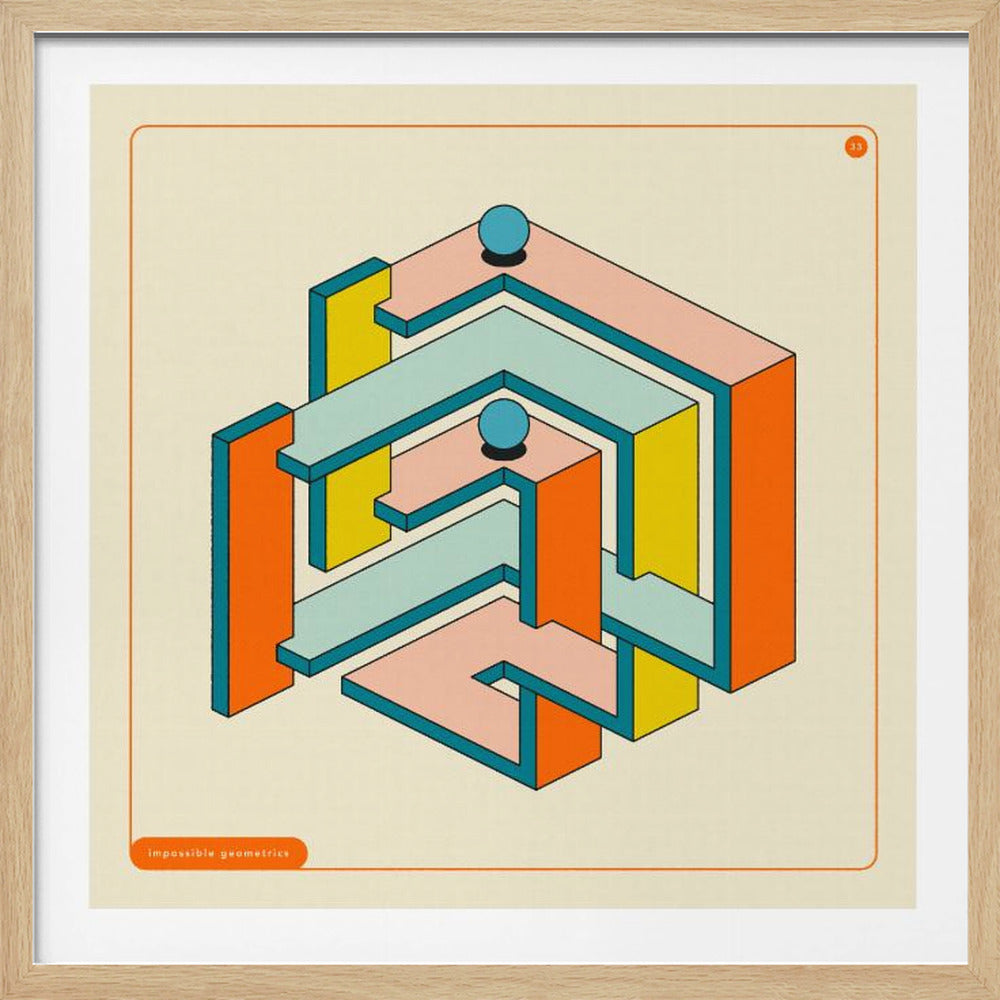 Impossible Geometrics 33 - Poster / Art Print
