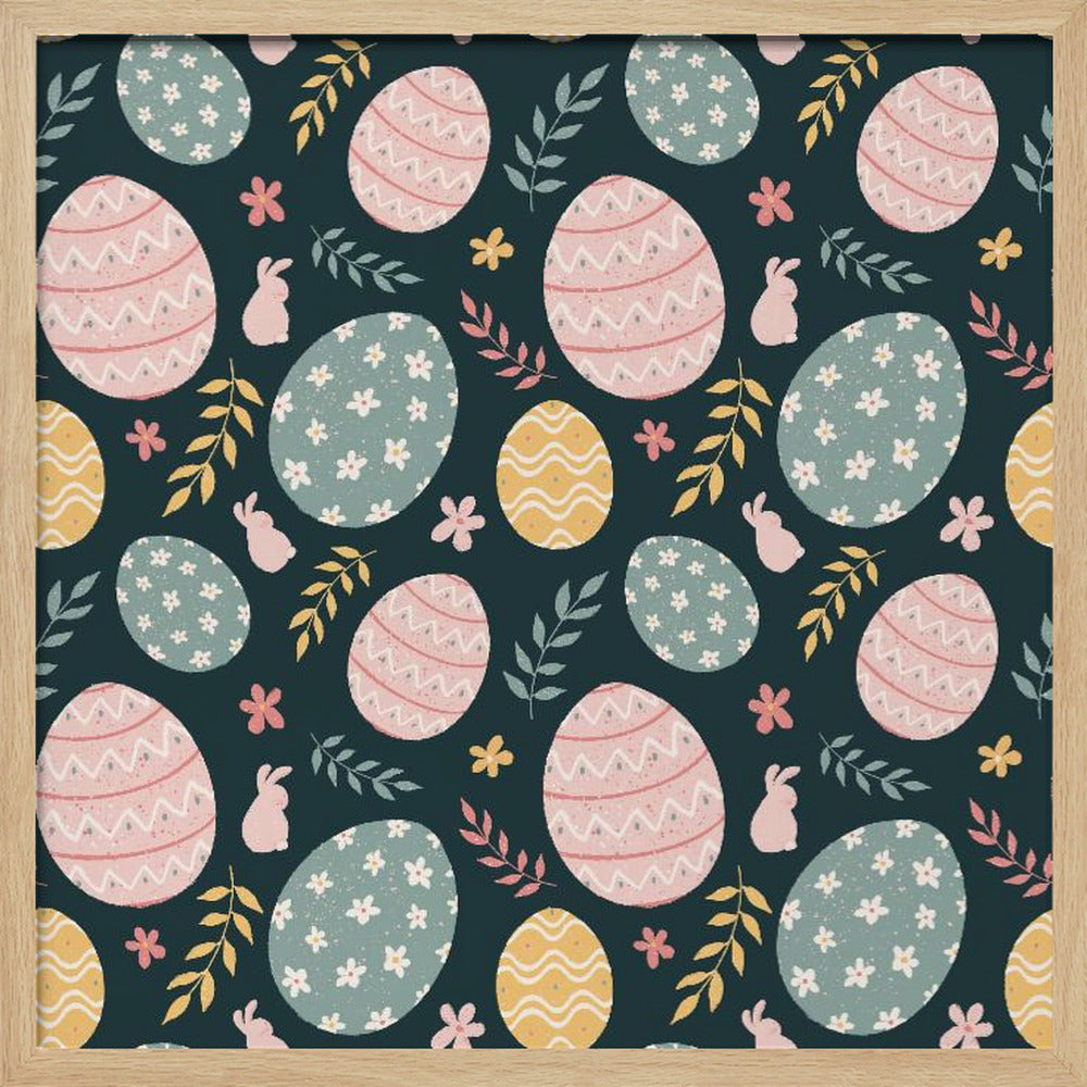 Easter repeat pattern - Poster / Art Print